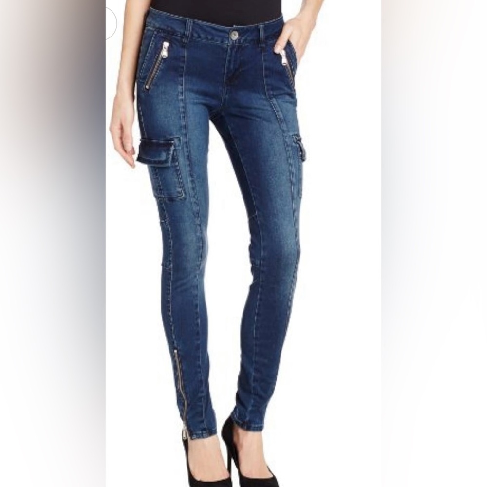 Kensie Cargo Skinny Jeans